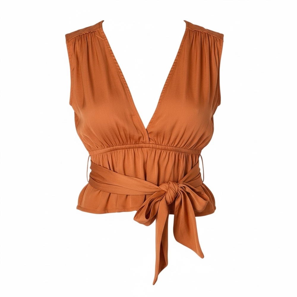 FREE PEOPLE | Sleeveless Wrap Bottom Top
